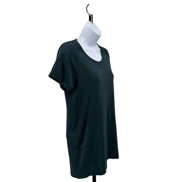 The Sweat Life Lululemon Swiftly Tech Active Top WMN M Green Crew Neck Running T - Picture 3 of 5